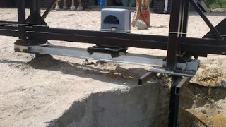 Купить сваи для ворот в Кандалакша. Заказать ворота на сваях под ключ от 21975 руб
